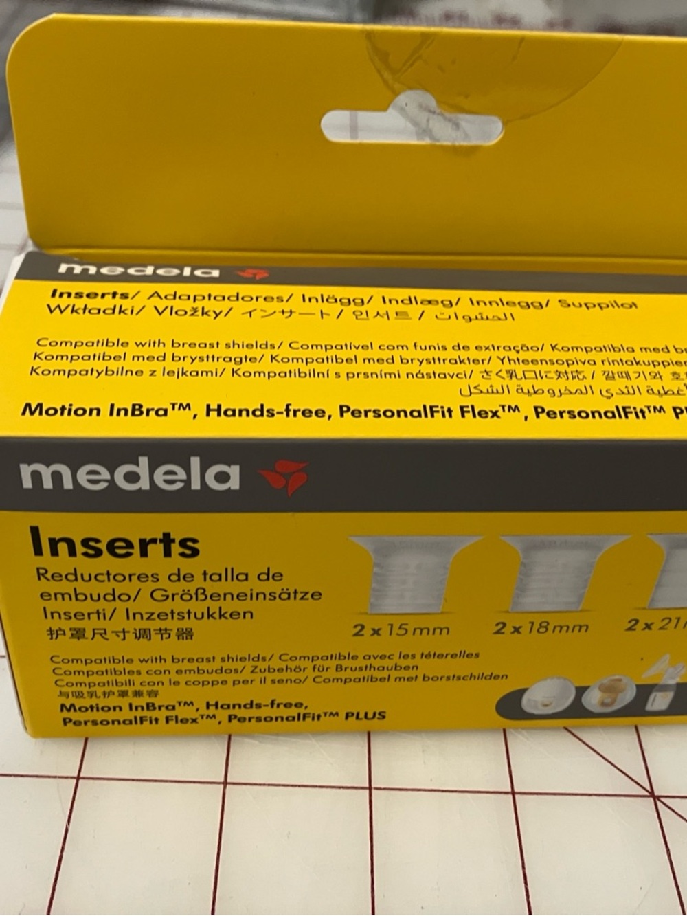 Medela 15mm flange inserts